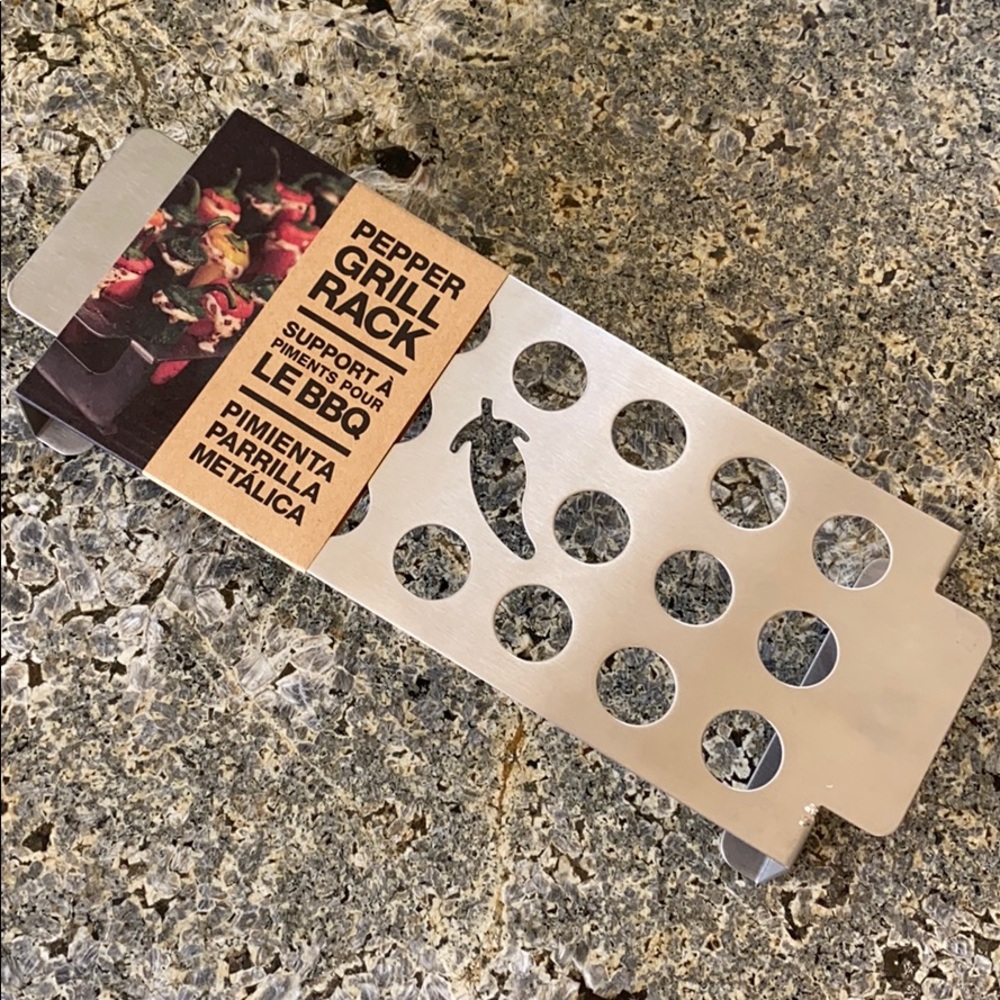 Crate & Barrel pepper grill rack